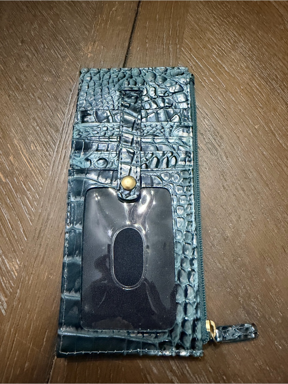 Brahmin Credit Card wallet in Mineral Blue - Picture 2 of 2